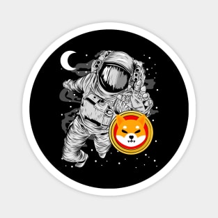 Astronaut Reaching Shiba Inu Coin To The Moon Crypto Token Shib Army Cryptocurrency Wallet HODL Birthday Gift For Men Women Magnet